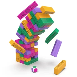 Dora Jumbling Tower Blokkentoren Spel Met 48 Houten Blokjes
