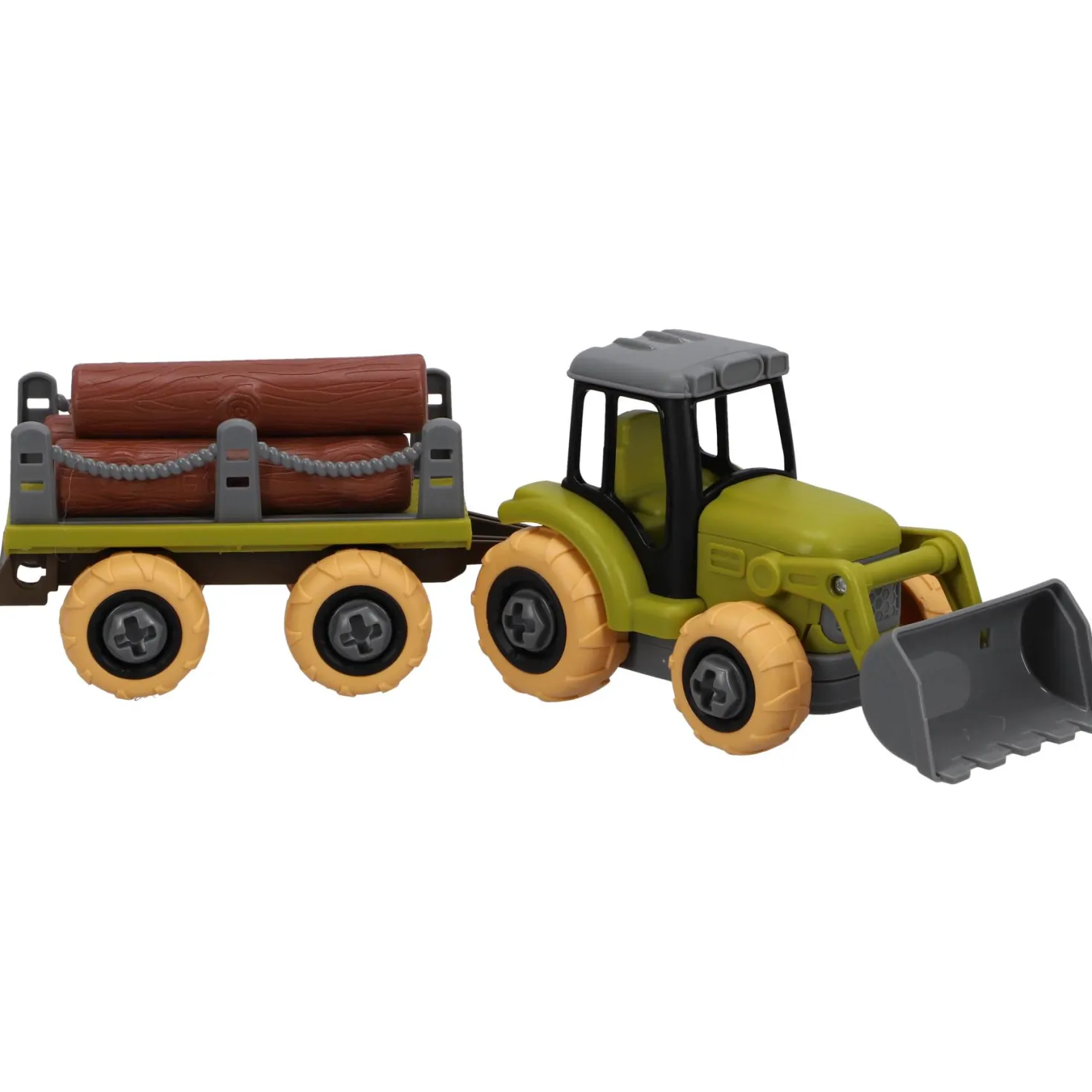 Farm tractor met aanhanger