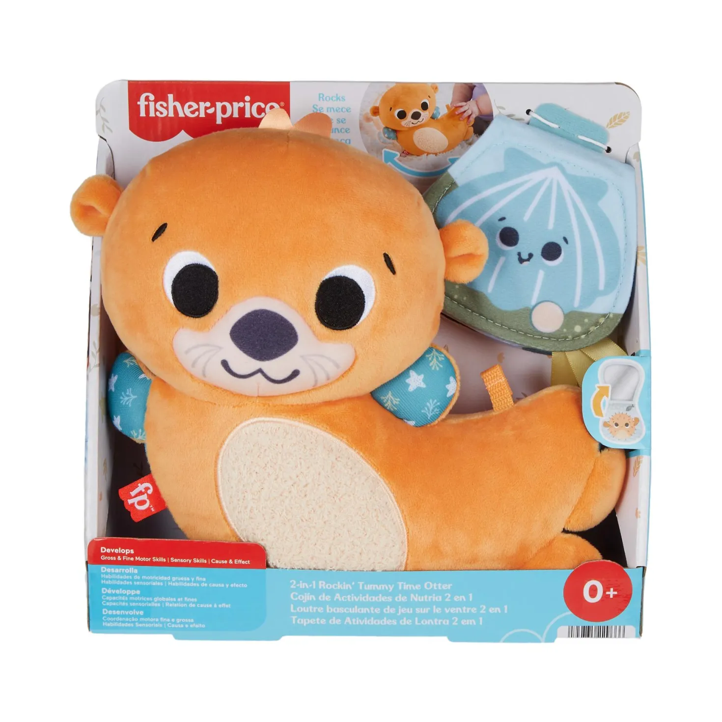 Fisher Price 2-In1 Rocking Tummy Time Otter