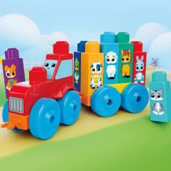 Fisher Price mb build & match dieren tractor