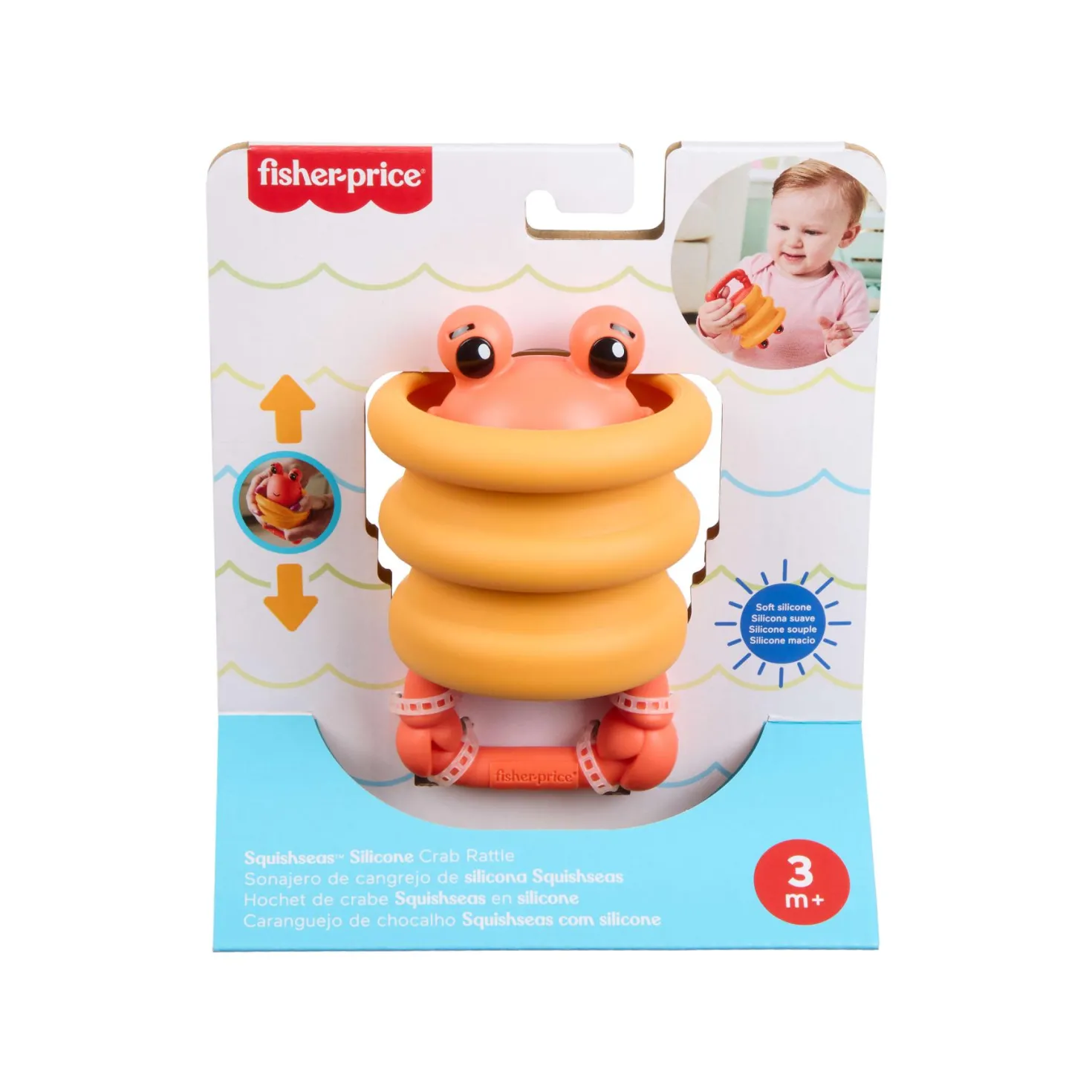 Fisher Price new born 2 in 1 pop up rammelaar assorti