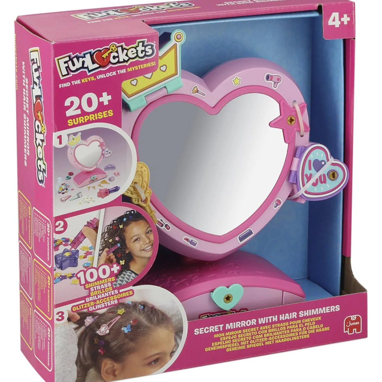FunLockets Geheime Spiegel Met Haarglinsters