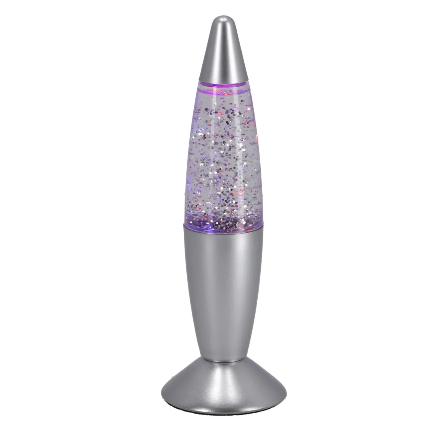 Glitterlamp kleur veranderend 19 cm