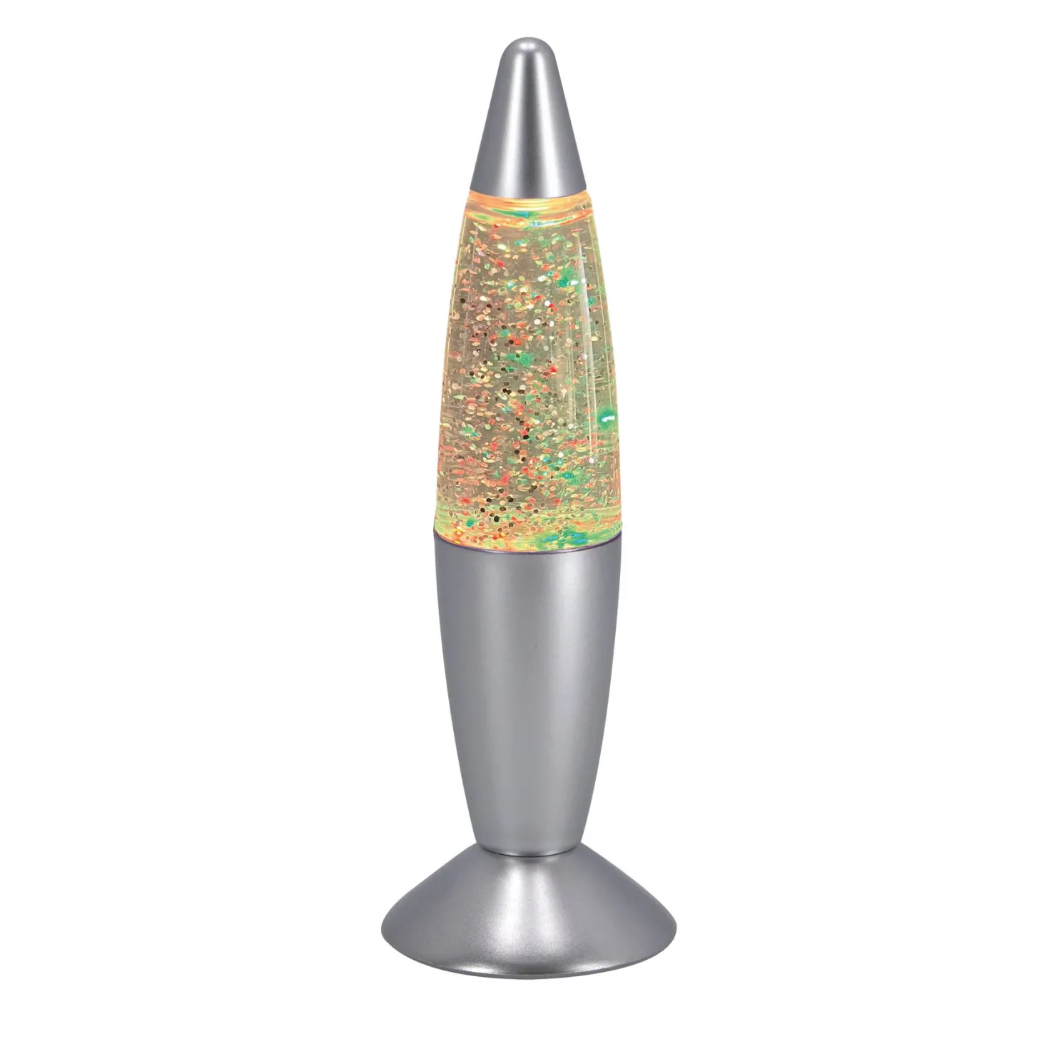 Glitterlamp kleur veranderend 19 cm