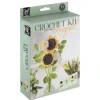 Haakset Bloemen Boeket Geel 16x5,5x21Cm