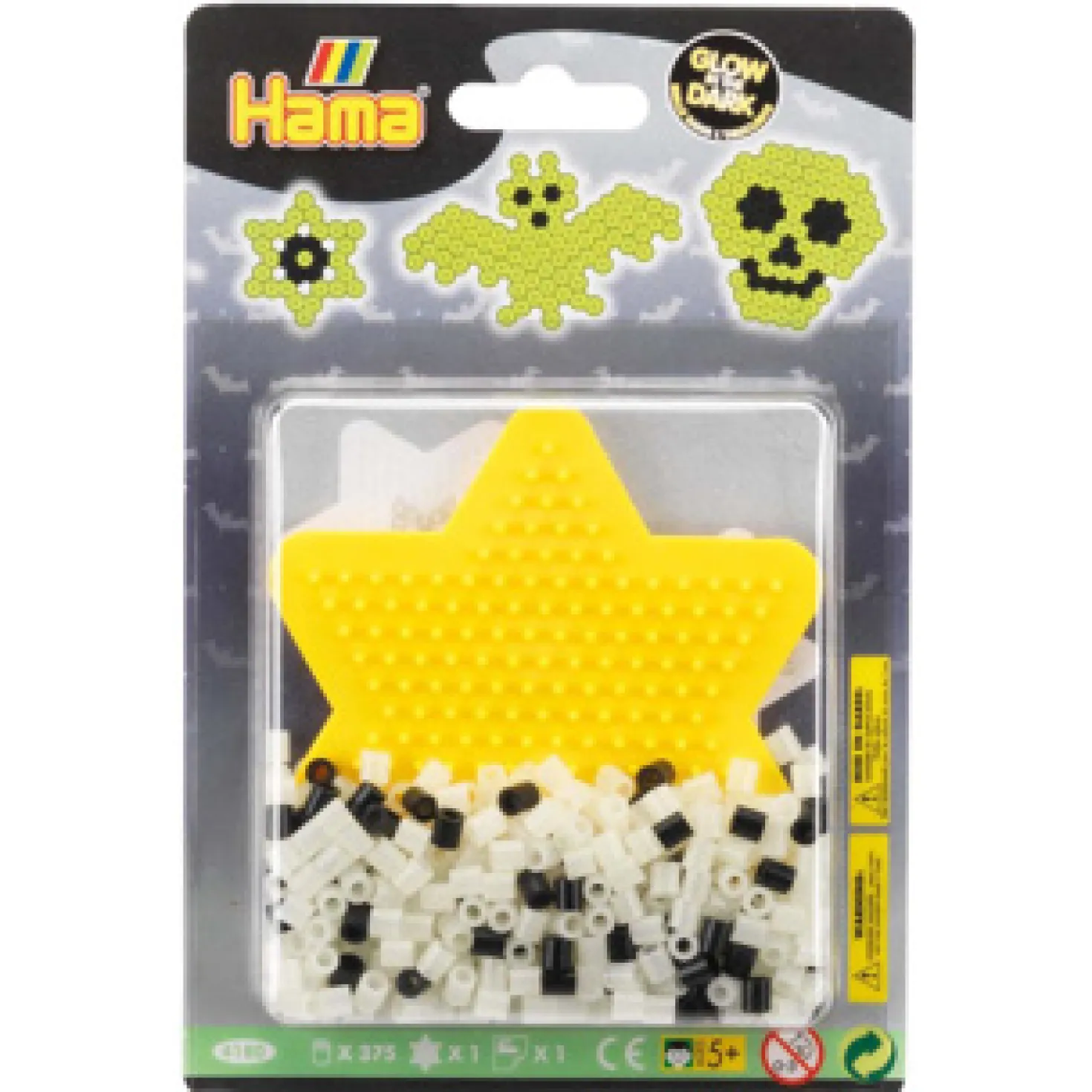 Hama Strijkkralen Blister Pack Glow In The Dark 375 Stuks