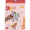 Hama strijkkralen 3D Eenhoorn set 2000 delig