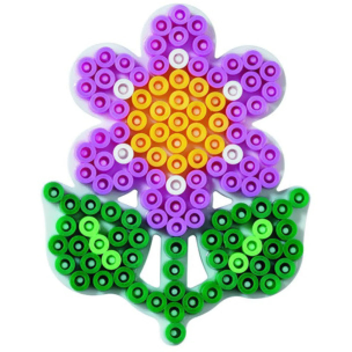 Hama Strijkkralen Grondplaat Bloem Wit