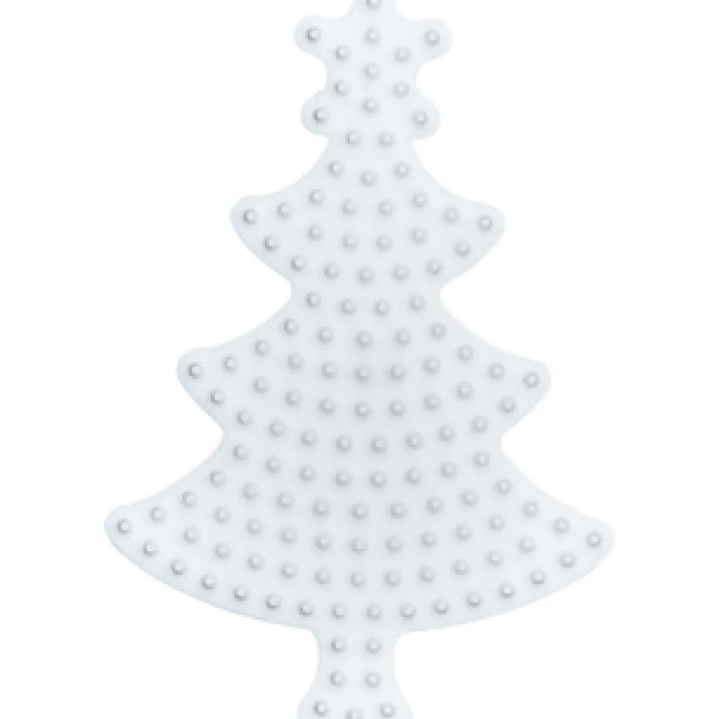 Hama Strijkkralen Grondplaat Kerstboom Wit