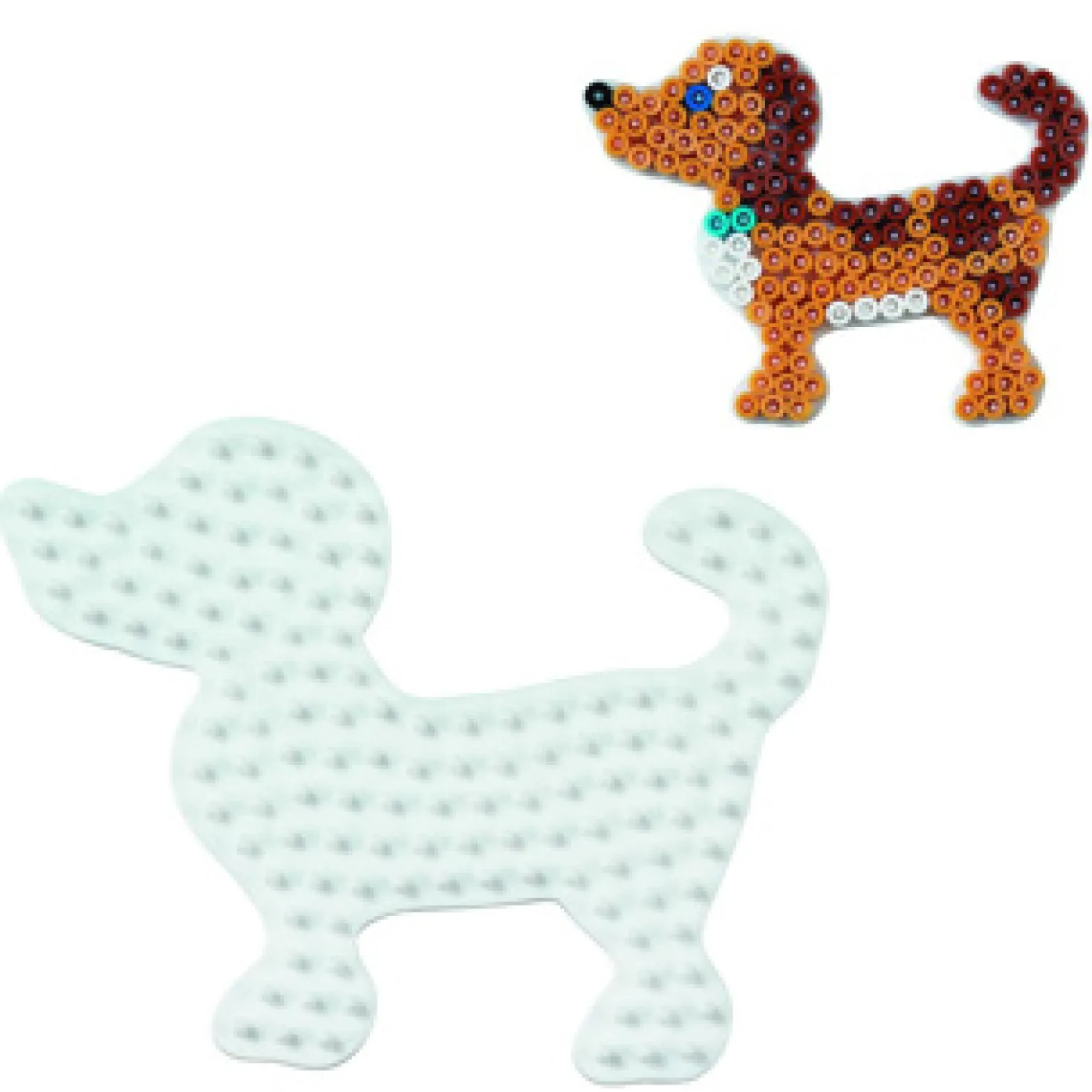 Hama Strijkkralen Grondplaat Hond 2 Wit