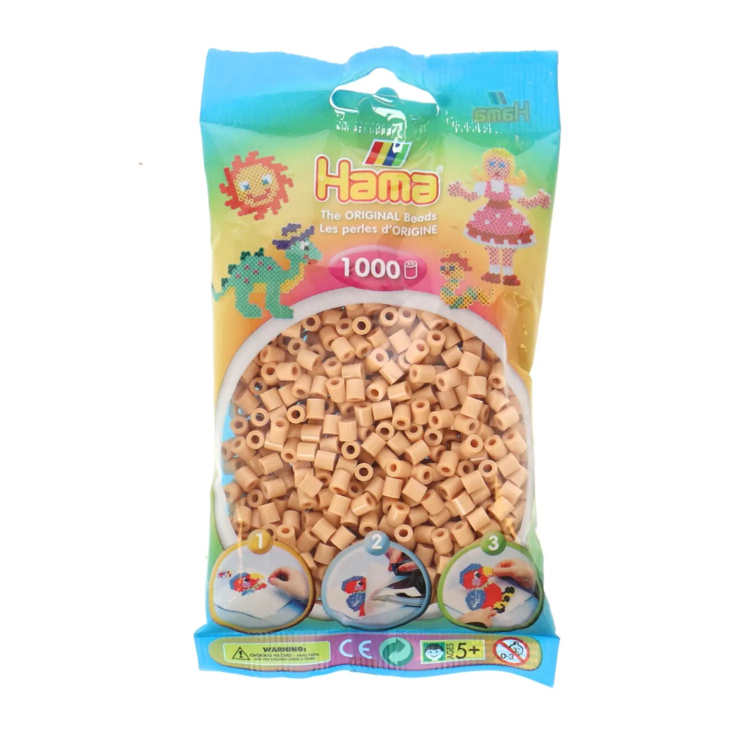 Hama Strijkkralen 1000 Stuks Beige