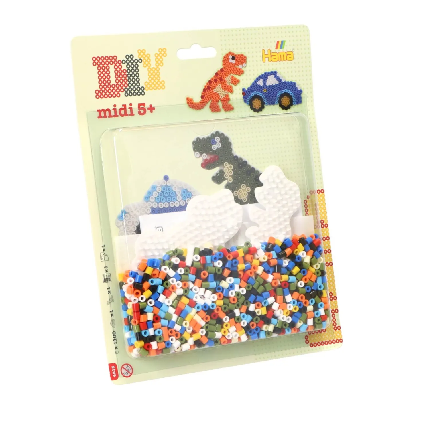 Hama strijkkralen 1100 stuks dino
