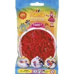 Hama Strijkkralen 1000 Stuks Donkerrood