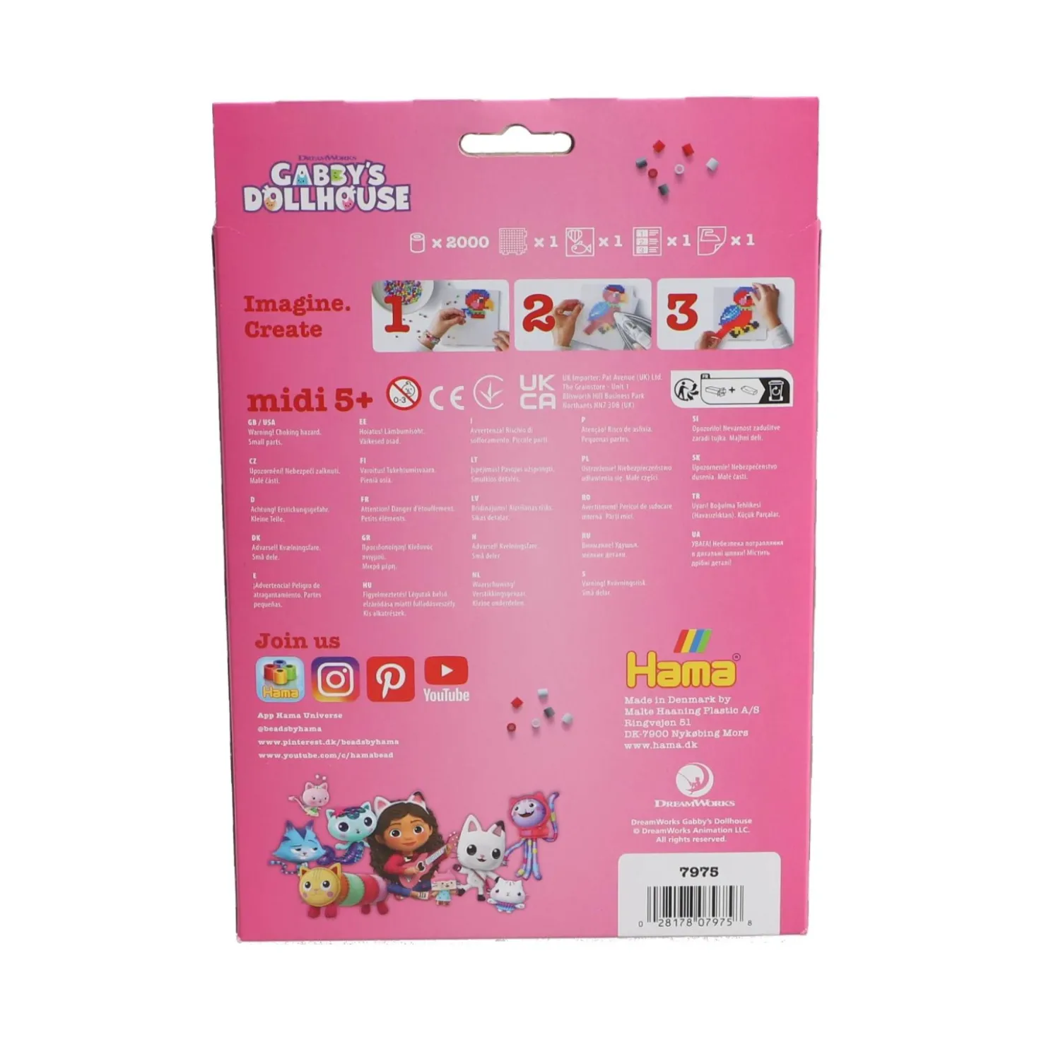Hama strijkkralen 2000 stuks Gabby's Dollhouse