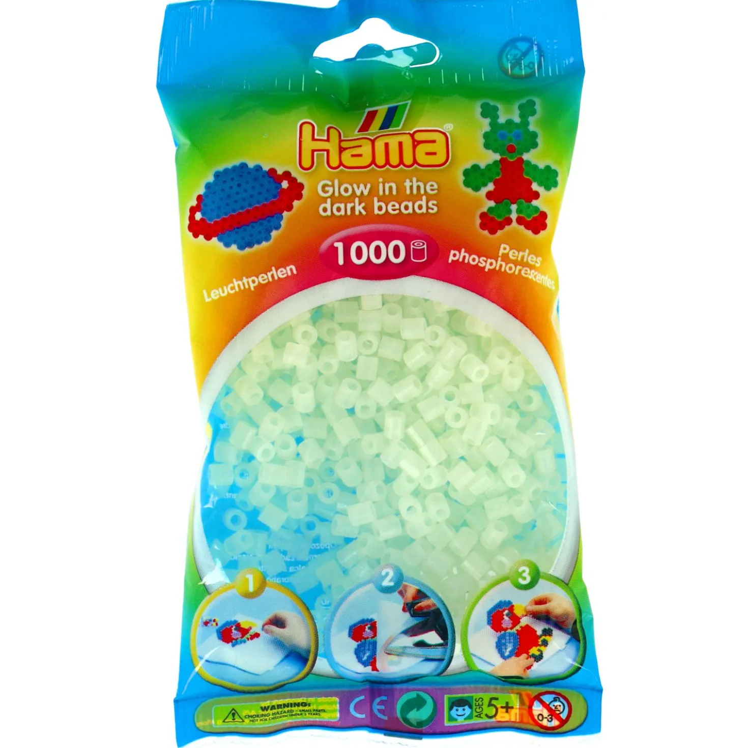 Hama Strijkkralen 1000 Stuks Glow In The Dark