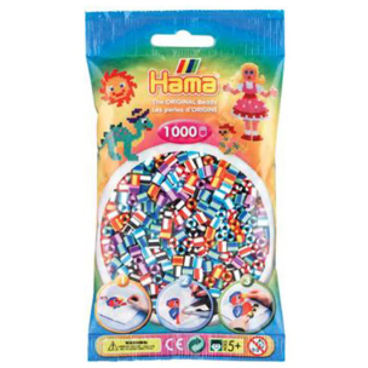 Hama Strijkkralen 1000 Stuks 2 Kleurig Gemixed