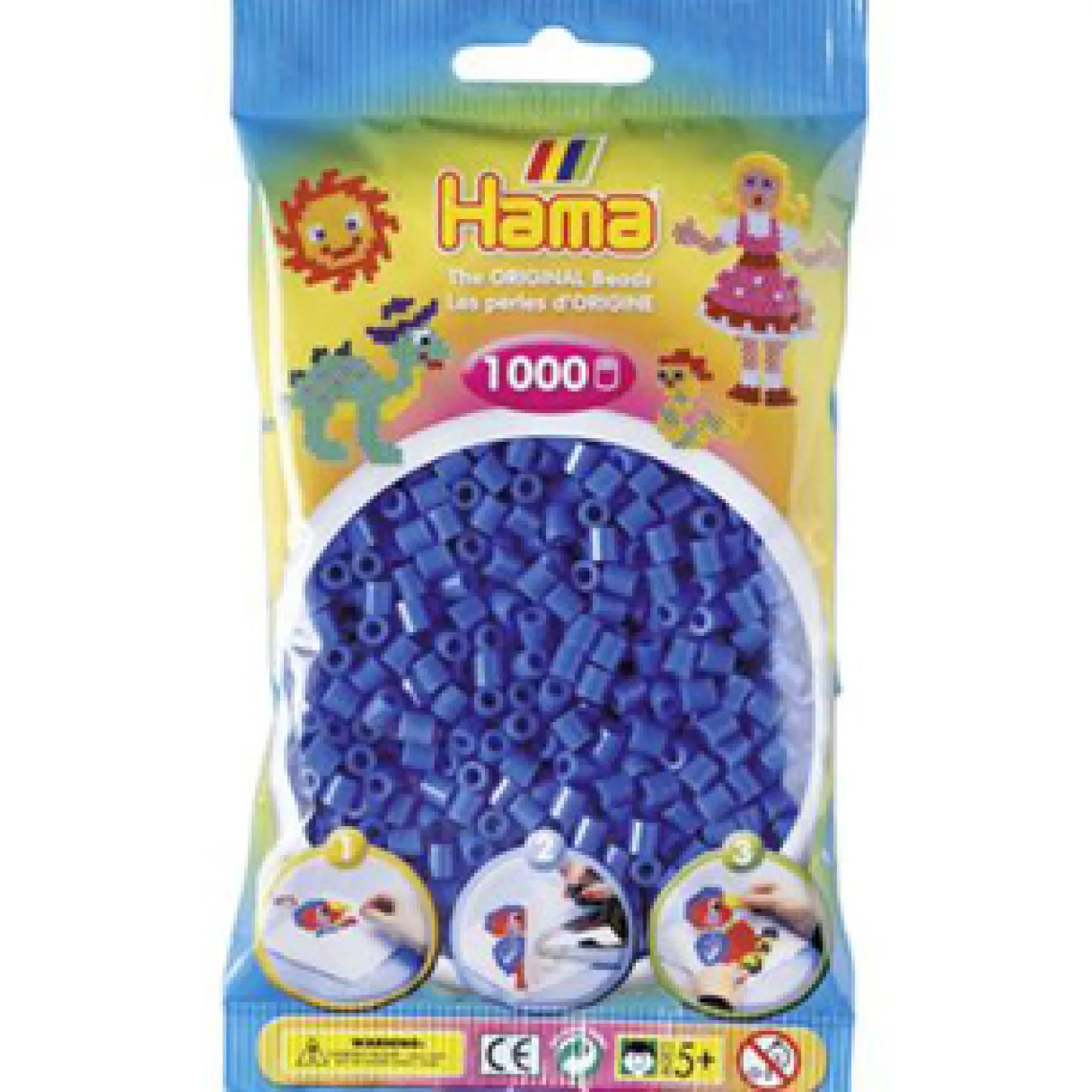 Hama Strijkkralen 1000 Stuks Lichtblauw