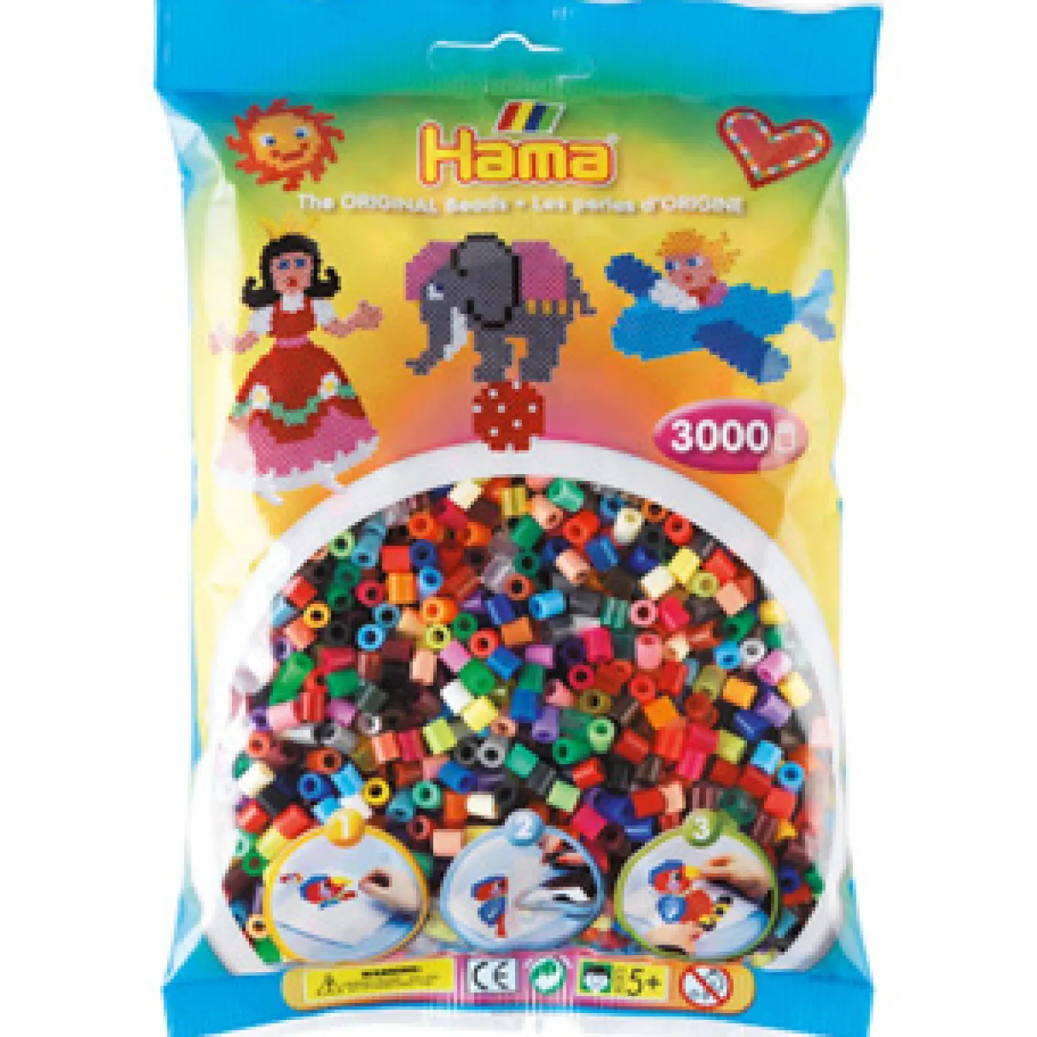 Hama Strijkkralen 3000 Stuks Mixed Colors