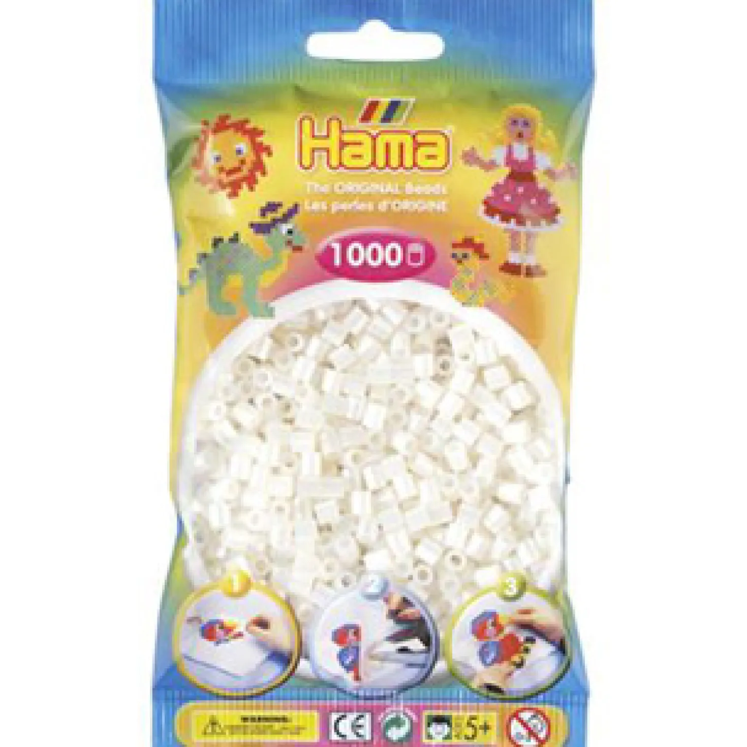 Hama Strijkkralen 1000 Stuks Parelwit