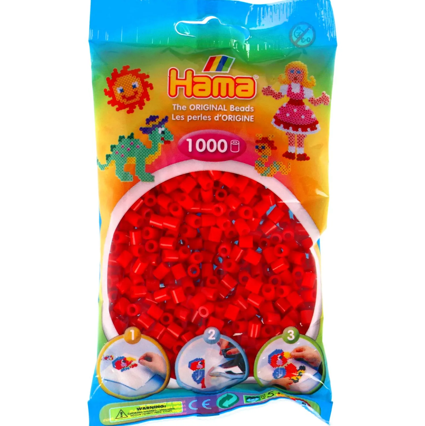 Hama Strijkkralen 1000 Stuks Rood