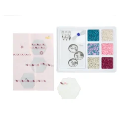 Hama strijkkralen 2400 stuks sieraden set roze