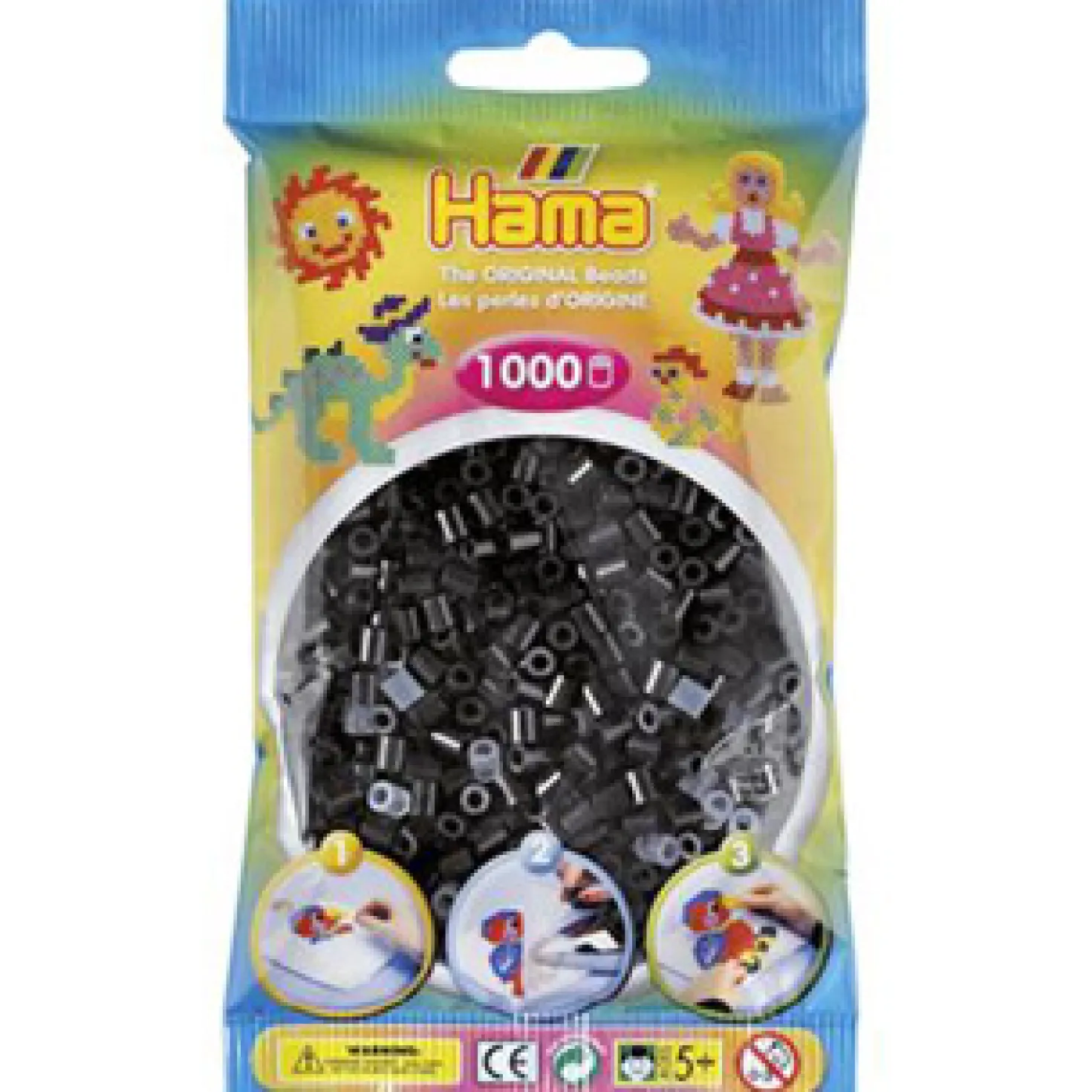 Hama Strijkkralen 1000 Stuks Zwart