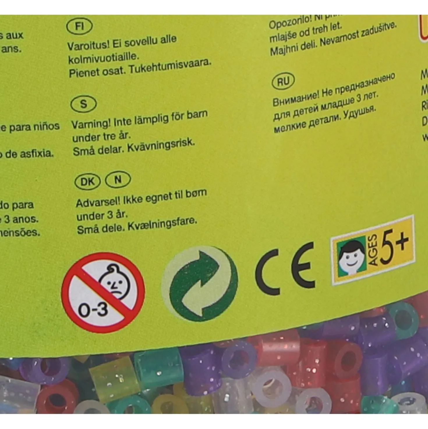 Hama Strijkkralen Ton Met 9000 Stuks Glitter Transparant