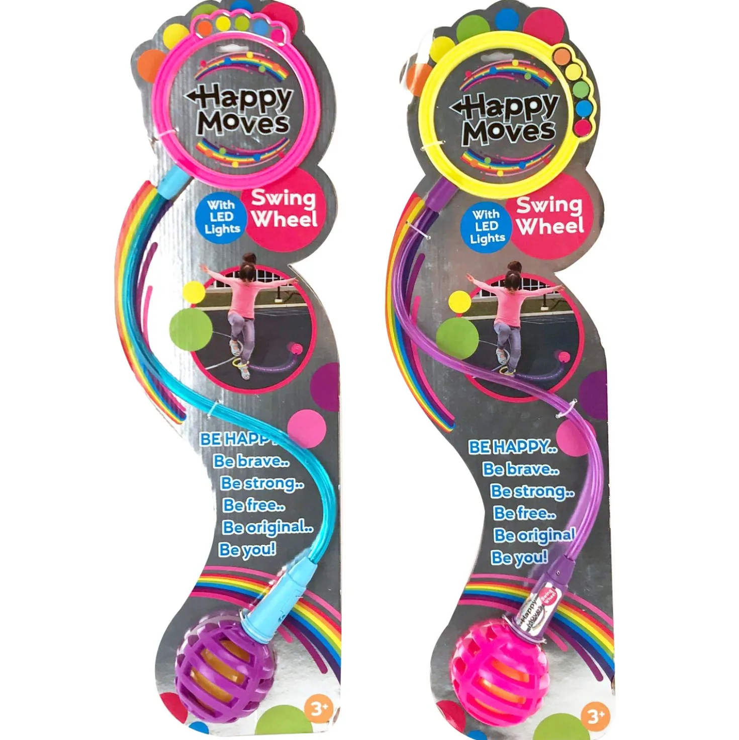 Happy Moves Swing Wheel Met Led 2 Assorti