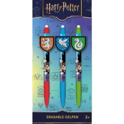 Harry Potter uitwisbare gelpen met clip 3 assorti