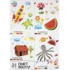 Hobbysheets A4 16 Stuks Vilt/Foam/Glitter