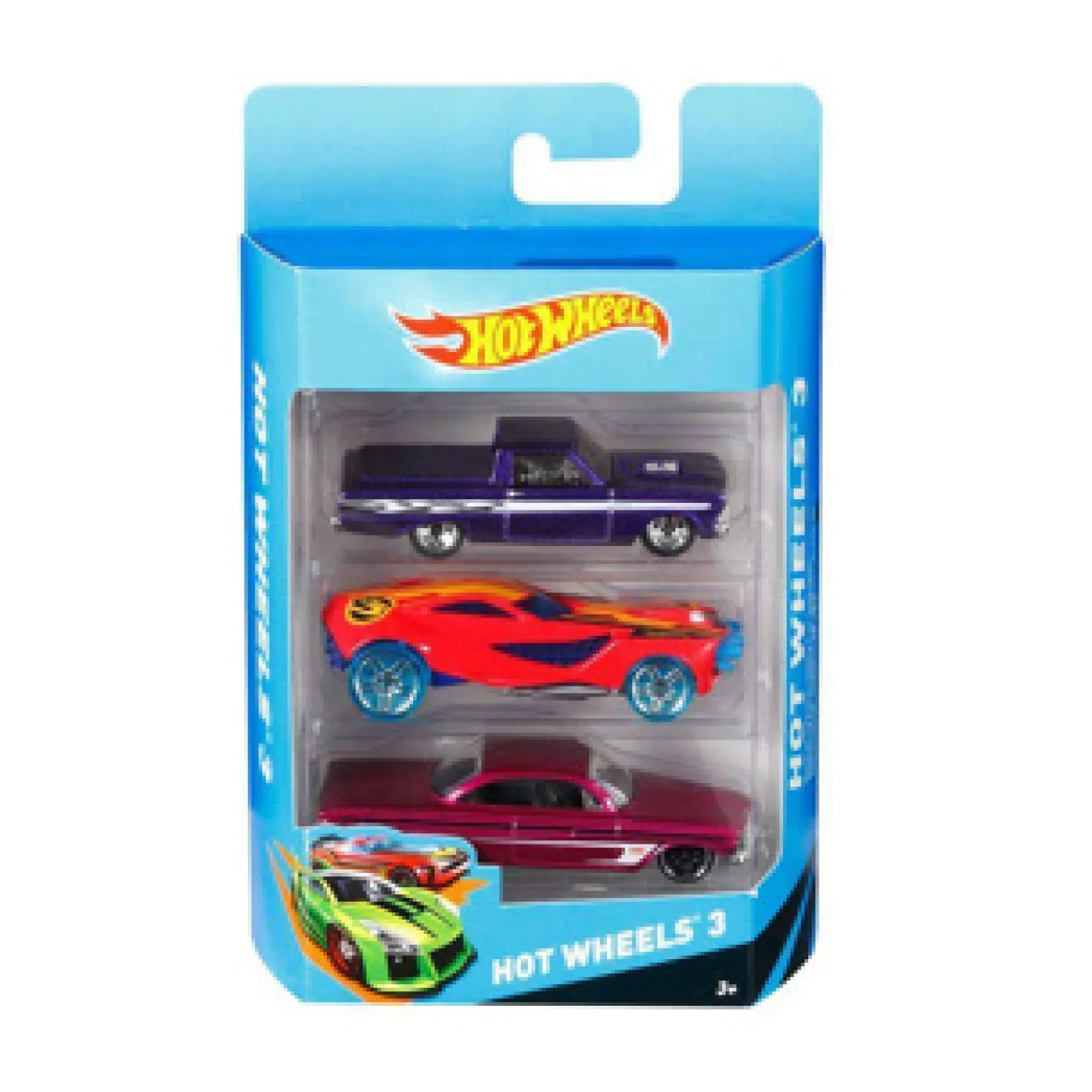Hot Wheels Auto Diecast 3-Pack Assorti