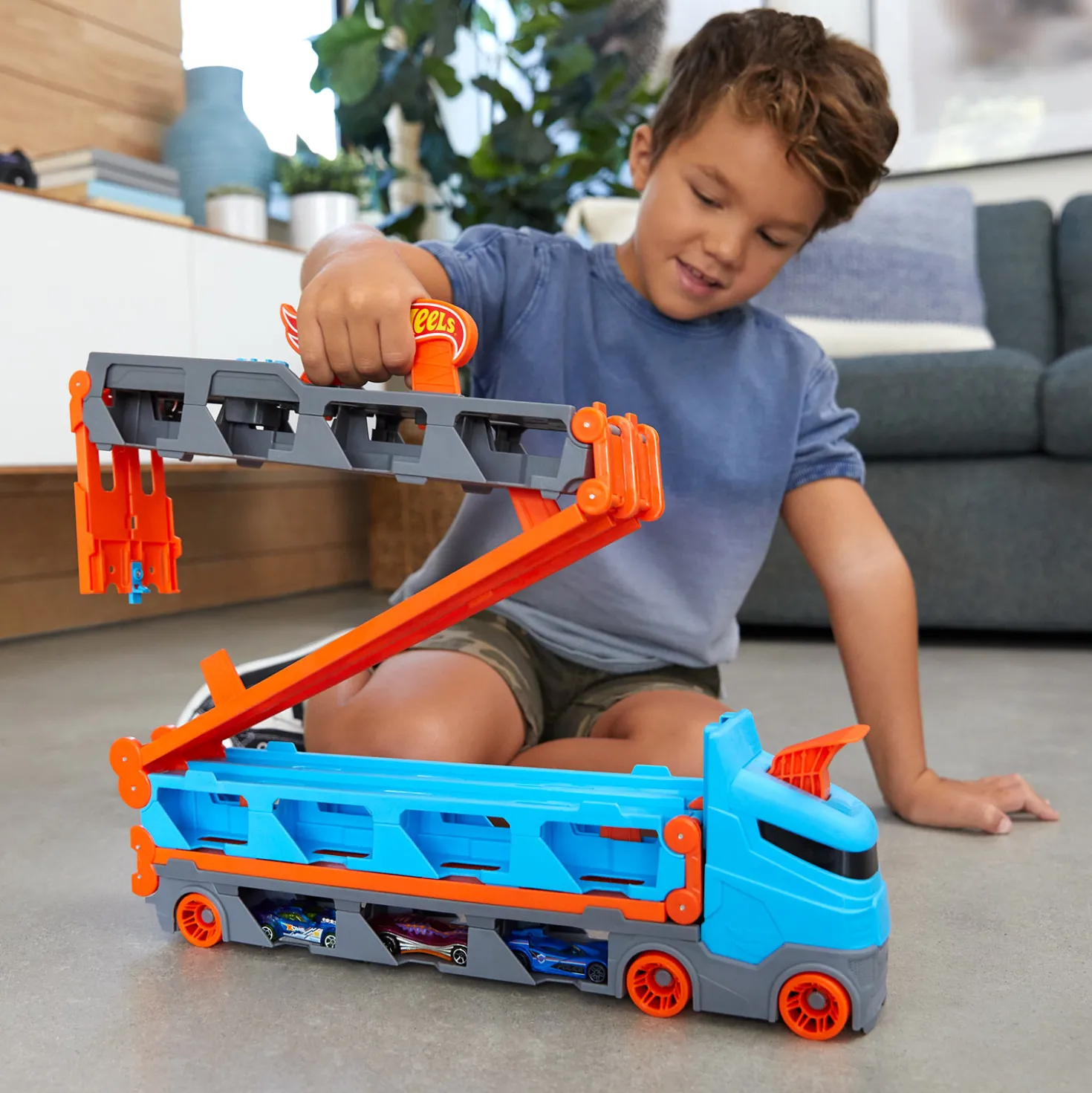 Hot Wheels City Speedway Transportwagen