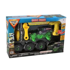 Hot Wheels Monster Jam Mechanix 1:18 Build 'N Re-Build Grave Digger