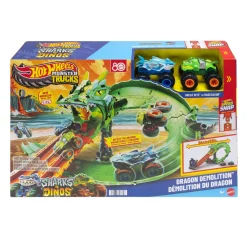 Hot Wheels monster track sharks vs dino dragon trackset