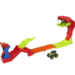 Hot Wheels monster trucks snake slam takedown track