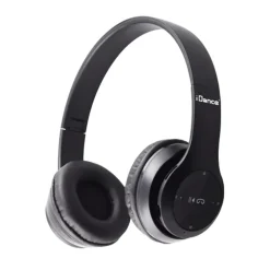 Idance hoofdtelefoon draadloos zwart metal