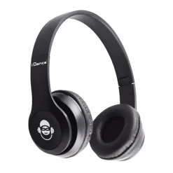 Idance hoofdtelefoon draadloos zwart metal