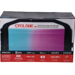 Idance party speaker cyclone met microfoon