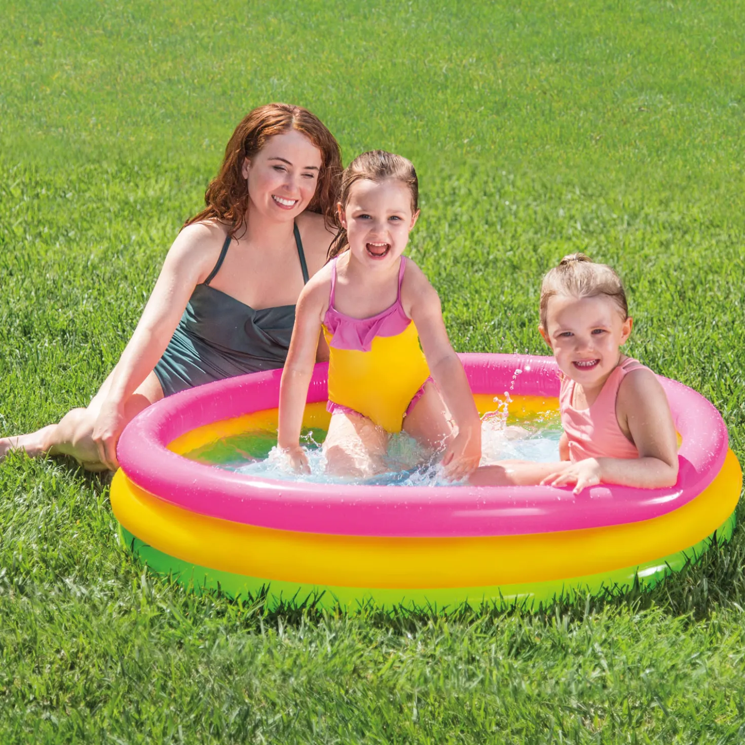 Intex Zwembad Baby Sunset 3 Rings 114 X 25 Cm