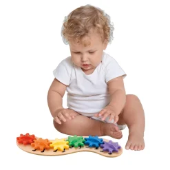 Jipy Discover regenboog rups 6 gekleurde tandwielen
