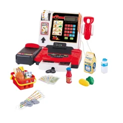 Kassa de luxe met loopband, scanner en kassabon en accesoires