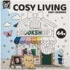 Kleurboek cute & comfy 20 x 20 cm 4 assorti