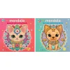 Kleurboek Kawaii mandala 20 pagina's 22x21 cm 2 assorti