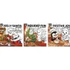 Kleurboek Xmas cute & comfy 20 x 20 cm 3 assorti