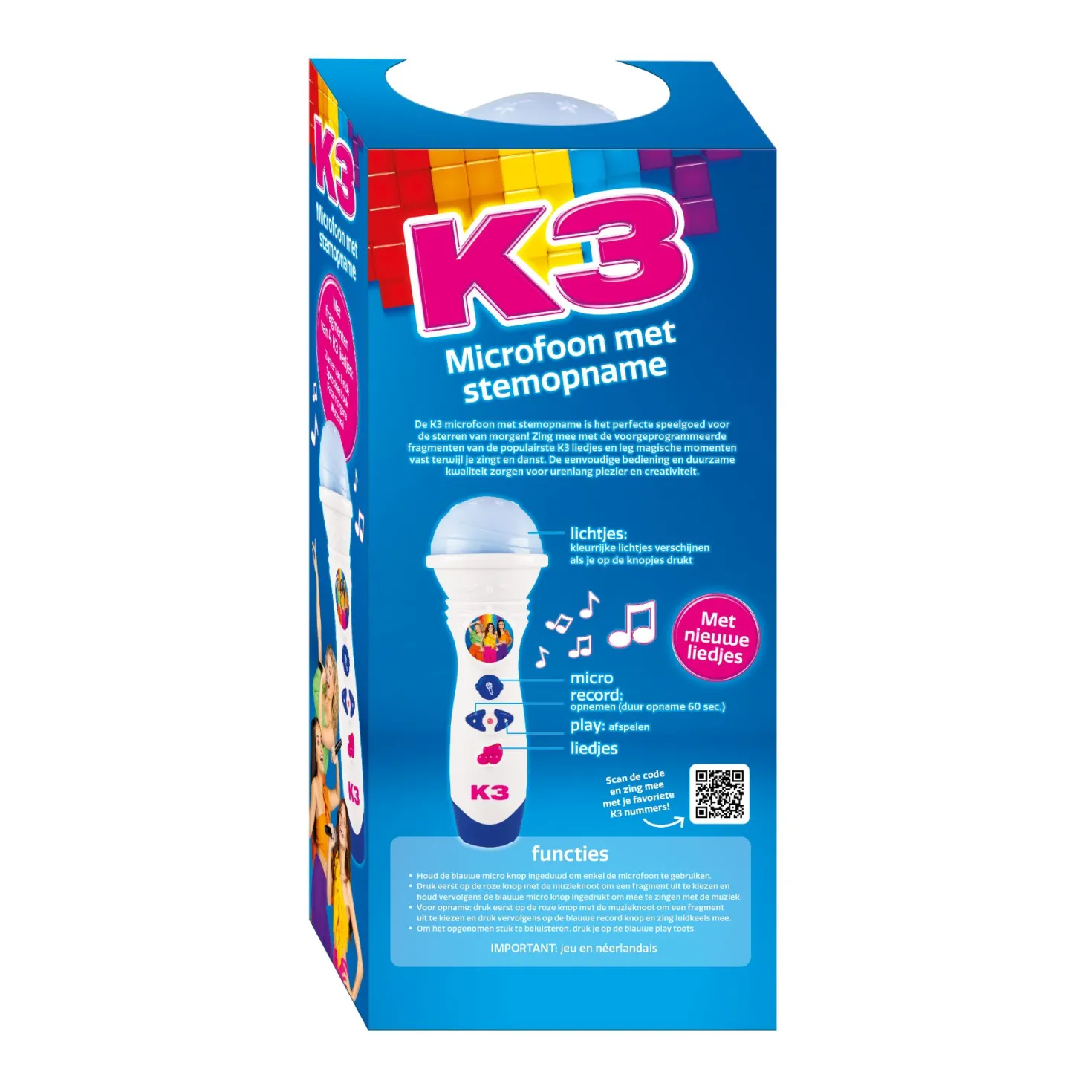 K3 Microfoon Met Stemopname Alle Kleuren