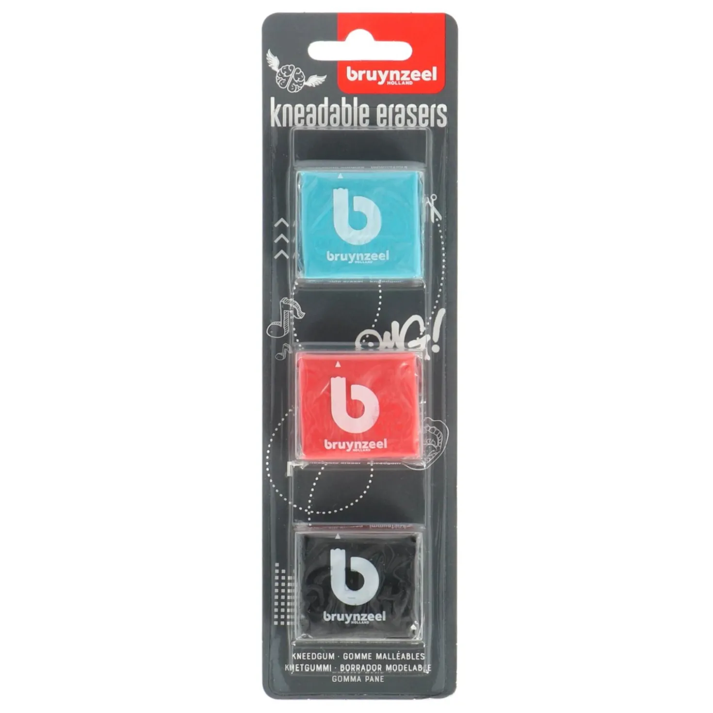 Kneedgum Bruynzeel 3 Stuks