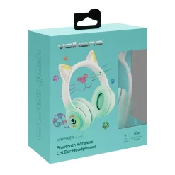 Koptelefoon bluetooth Volkano kat aqua