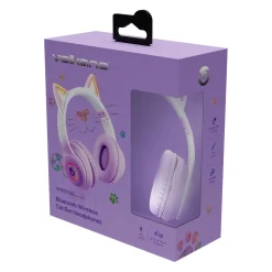 Koptelefoon bluetooth Volkano kat paars