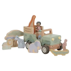 LD Houten Safari Auto Met Dieren Fsc Safari Friends