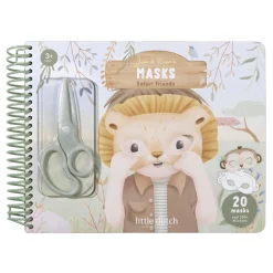 Little Dutch boek met DIY maskers inclusief schaar